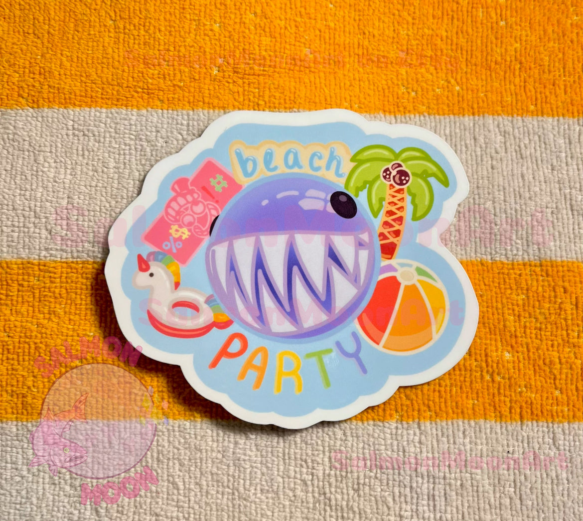 Bubble Beach - Waterproof Vinyl Sticker