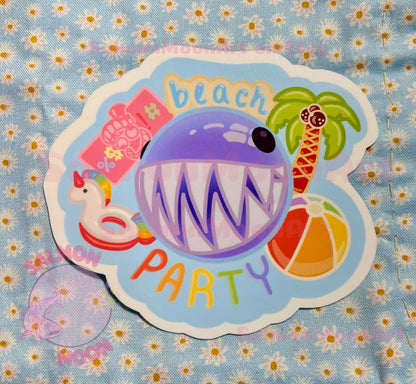 Bubble Beach - Waterproof Vinyl Sticker