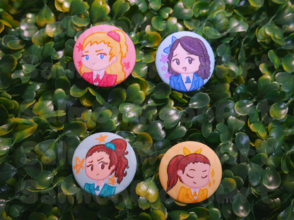 ☆ Heathers 1.25" Soft Glitter Pin Set ☆