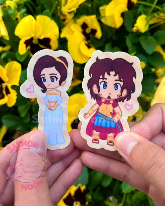 Odysseus & Penelope Greek Lovers Set - Waterproof Vinyl Stickers
