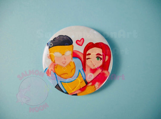 Mark & Eve - 2.25" Holo Button Pin