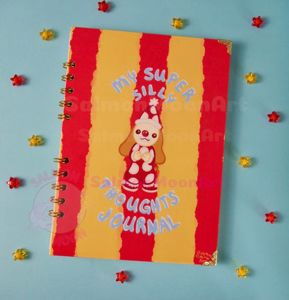 My Super Silly Thoughts Journal - A5 Blank Notebook 60 Pages - 100% Handmade