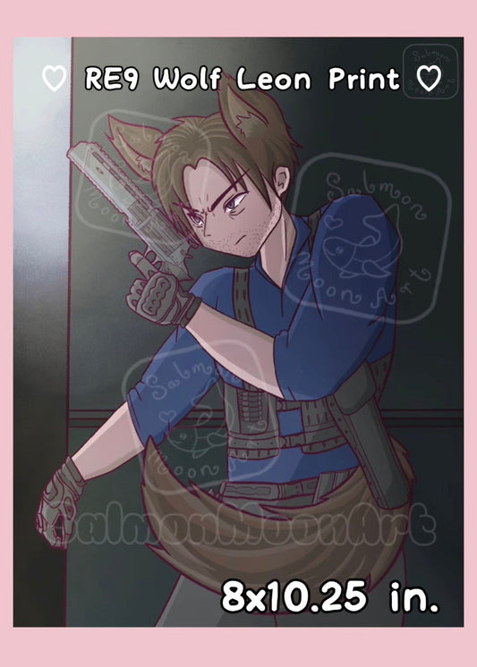 ♡ 8x10 Wolf Leon Print ♡