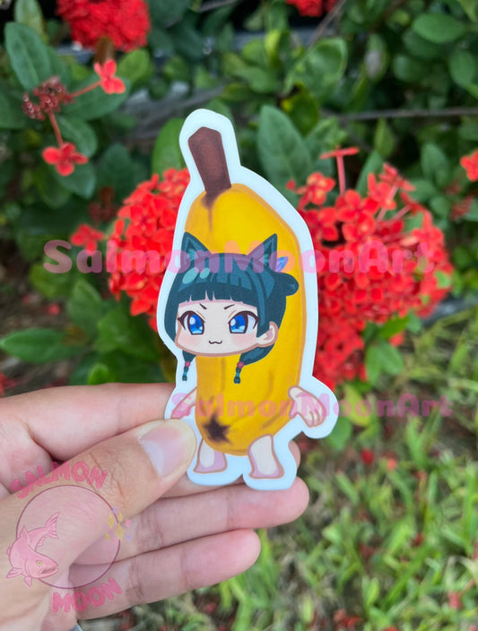 Mao Banana - Waterproof Vinyl Sticker