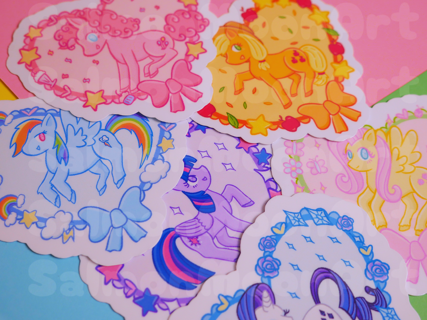 ♡ Coquette Hearts Pony Collection~! ♡ 3" Vinyl Stickers