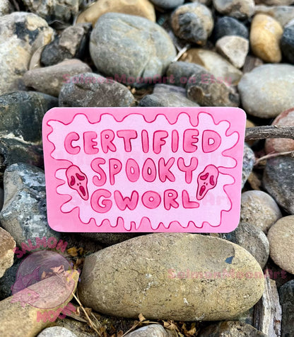 Certified Spooky Gworl - Waterproof Vinyl Sticker